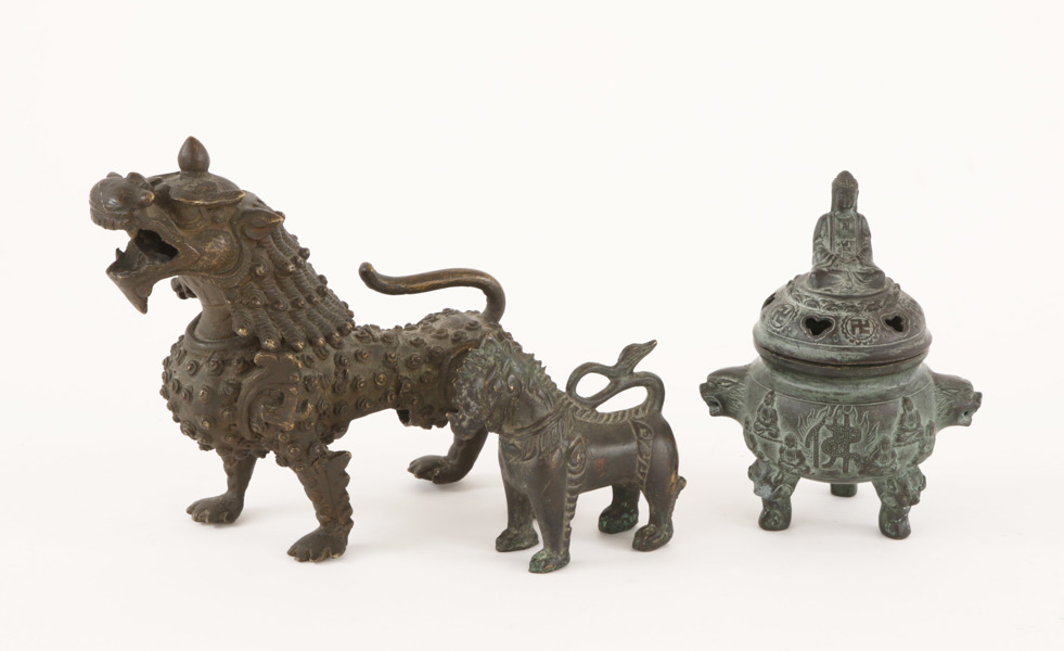 Brons 3 delar, Asien, 1900-tal