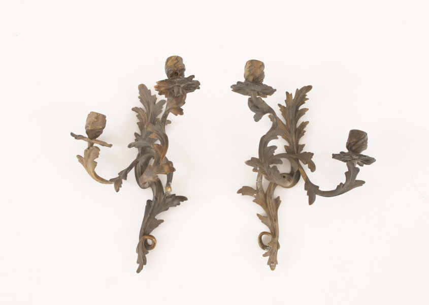 Väggappliquer ett par, 1800-talets andra hälft