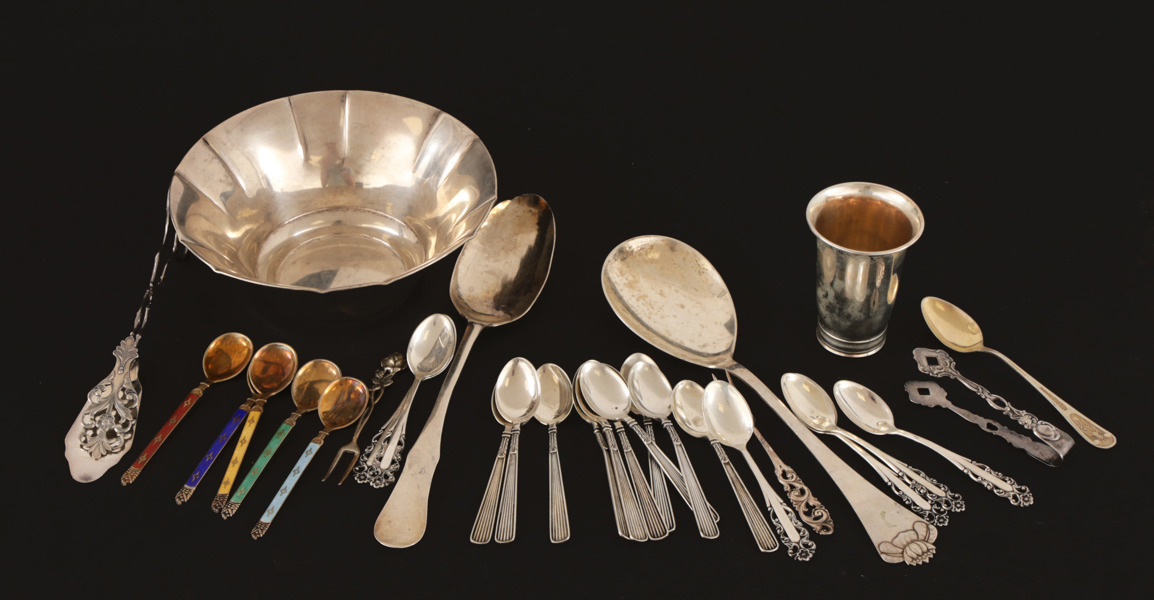 Parti silverföremål