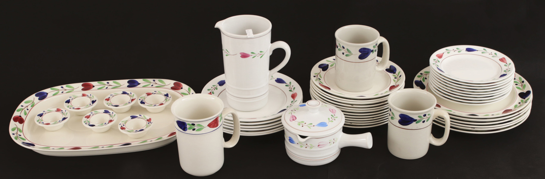 Matservisdelar, "Ranka", "Allmoge", Leksand", Gustavsberg/Rörstrand