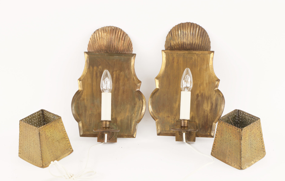 Vägglampor ett par, 1930/40-tal