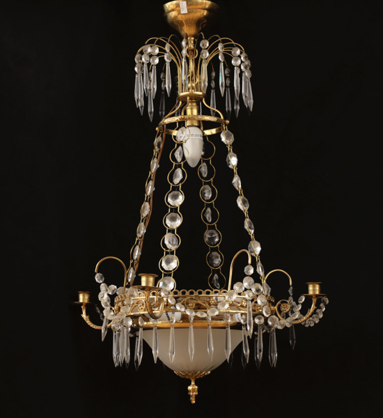 Ljuskrona, gustaviansk stil, 1900-talets andra hälft