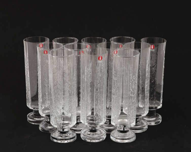 Champagneglas 12st, "Kalinka", Timo Sarpaneva för Iittala