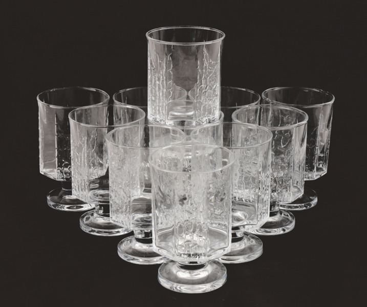 Ölglas 11st, "Kalinka", Timo Sarpaneva för Iittala