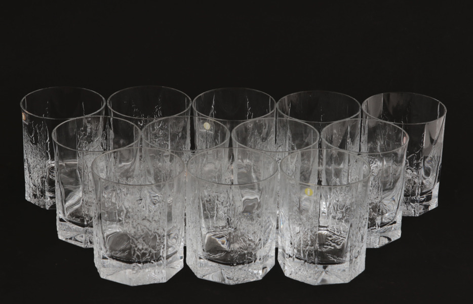Whiskeyglas 12st, "Kalinka", Timo Sarpaneva för Iittala