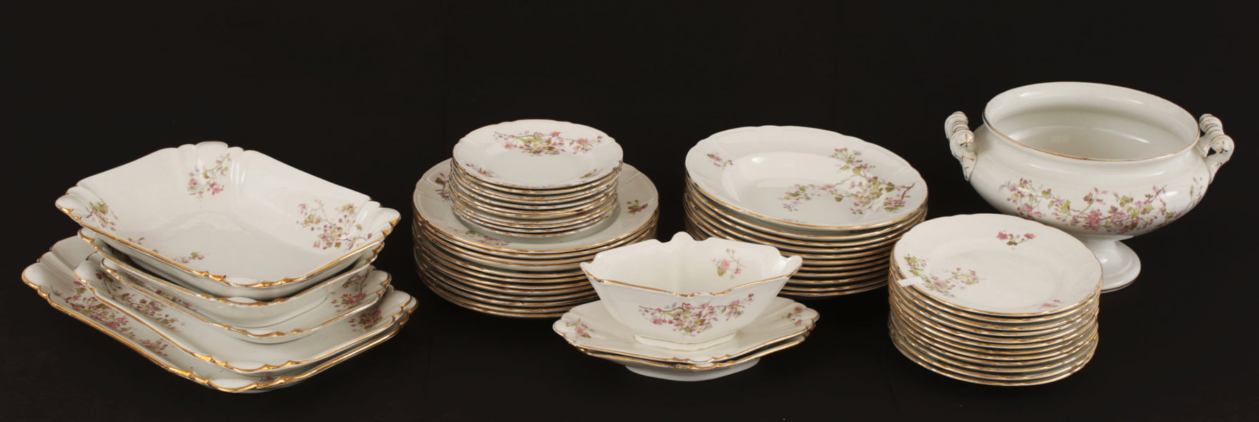 Matservisdelar, "Hagtorn", Gustavsberg, omkring år 1900