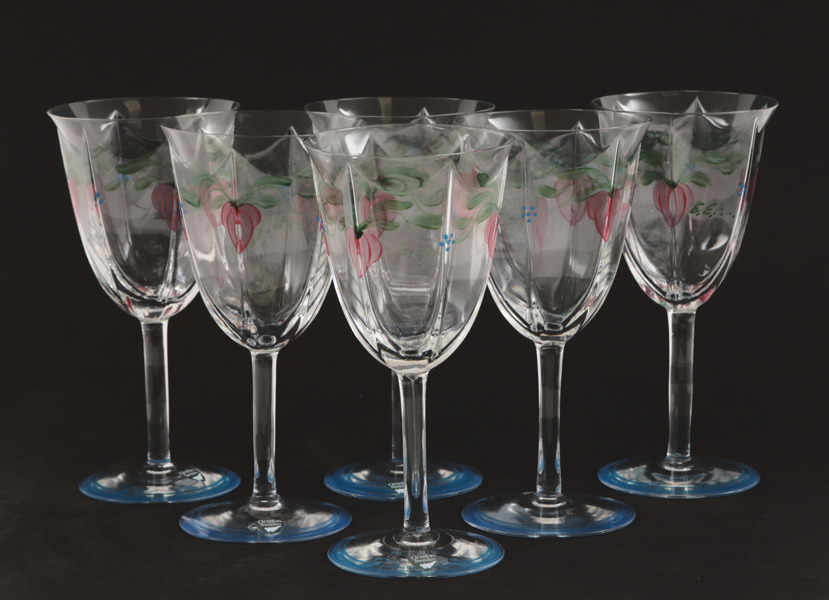 Vinglas 6st, "Maja", Eva Englund för Orrefors