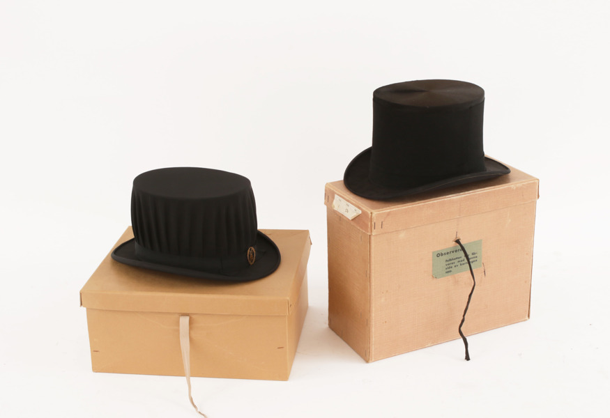 Storm- samt doktorshatt, bl.a. Herr City, Uppsala