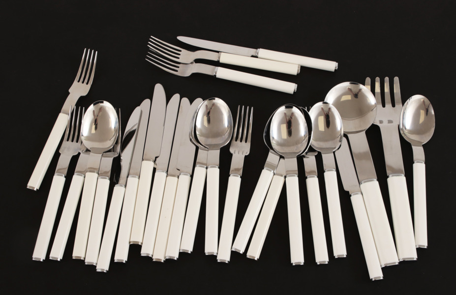 Bestickservisdelar, "Oval Steel", Mikael Björnstjerna för Boda Nova