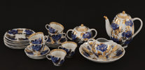 Kaffeservis, "Golden Garden", Lomonosov, Ryssland