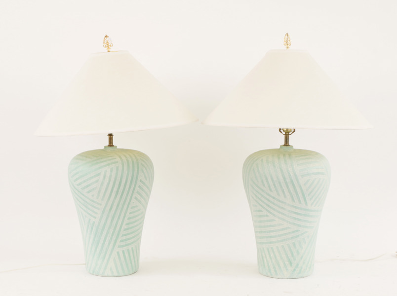 Bordslampor ett par, 1900-talets slut