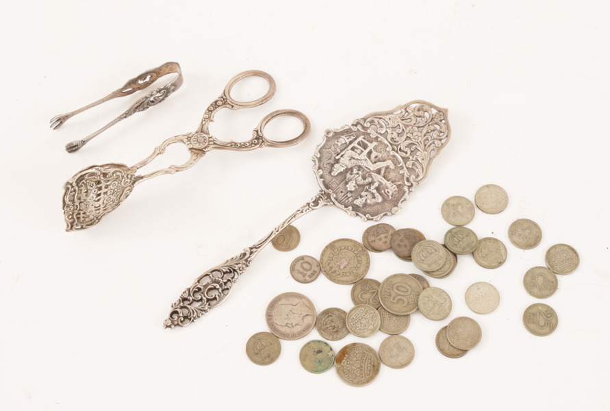 Parti silverföremål