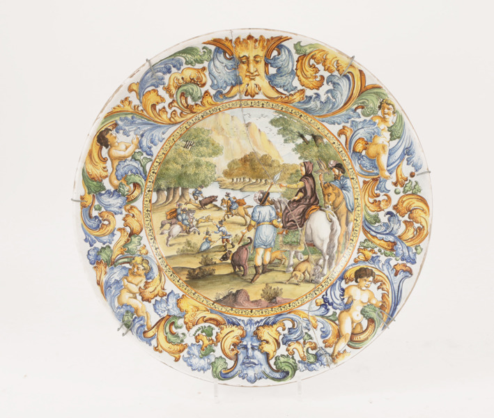 Skålfat, renässansstil, Italien, daterat 1748