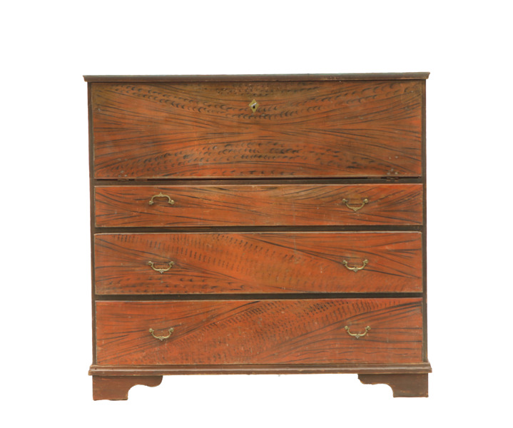 Chiffonjé, gustaviansk allmoge, omkring 1800-talets mitt