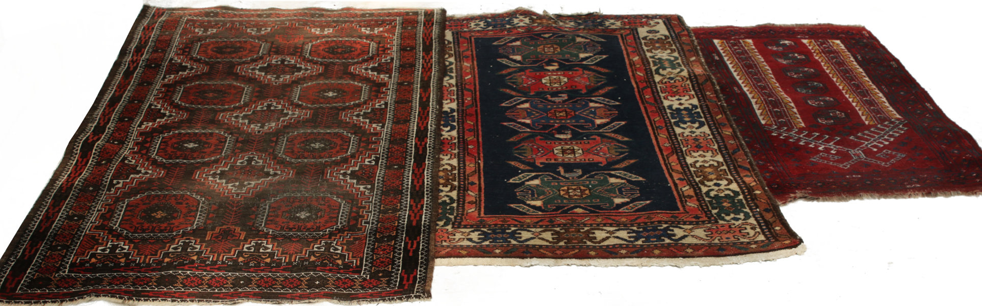 Handknutna mattor 3st, orientaliska
