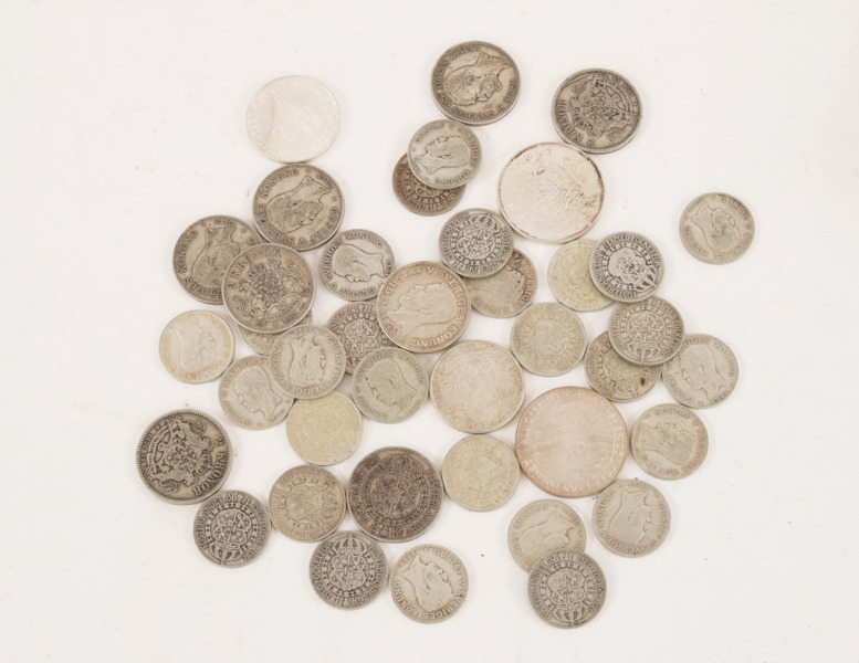 Parti svenska silvermynt