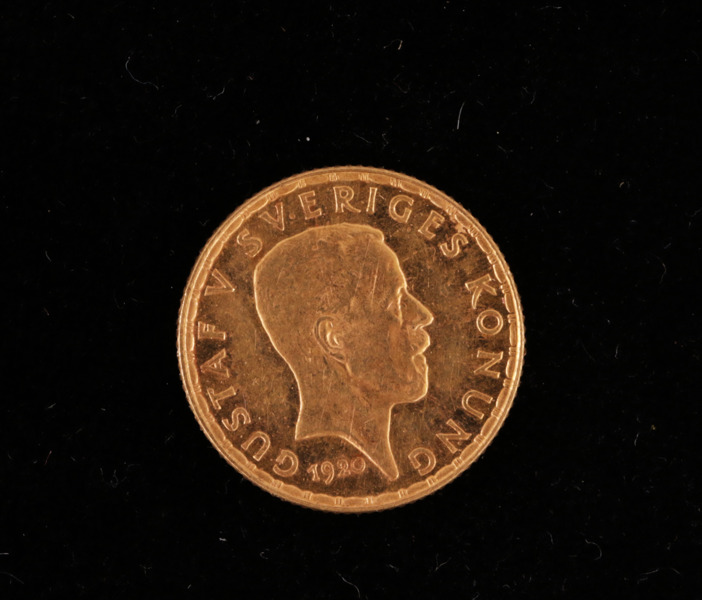 Guldmynt, 5 kronor, Gustaf V, Sverige, 1920