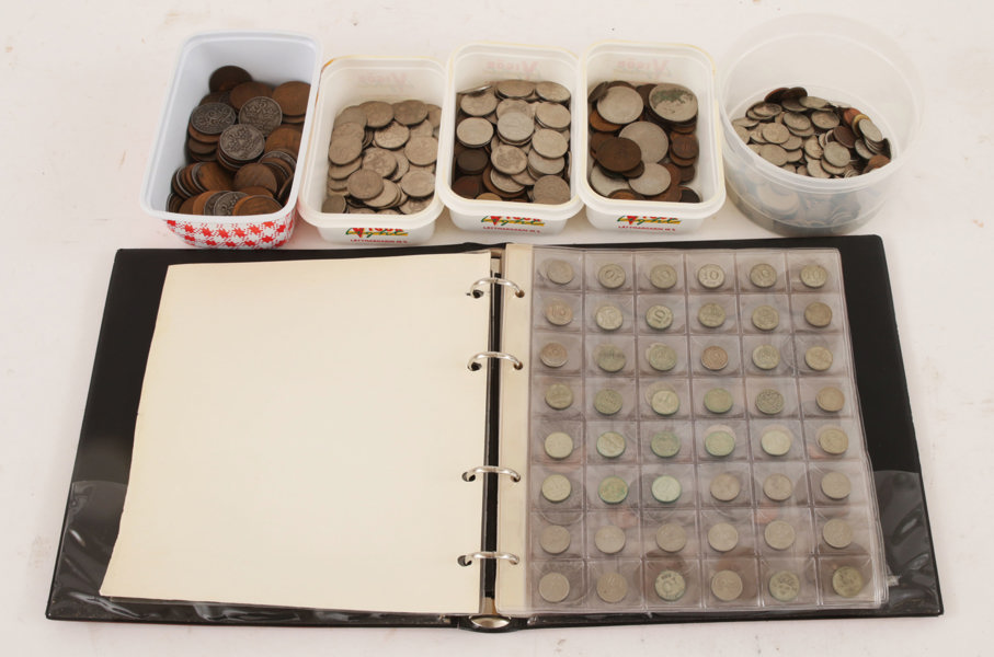 Parti mynt, bl.a. i silver