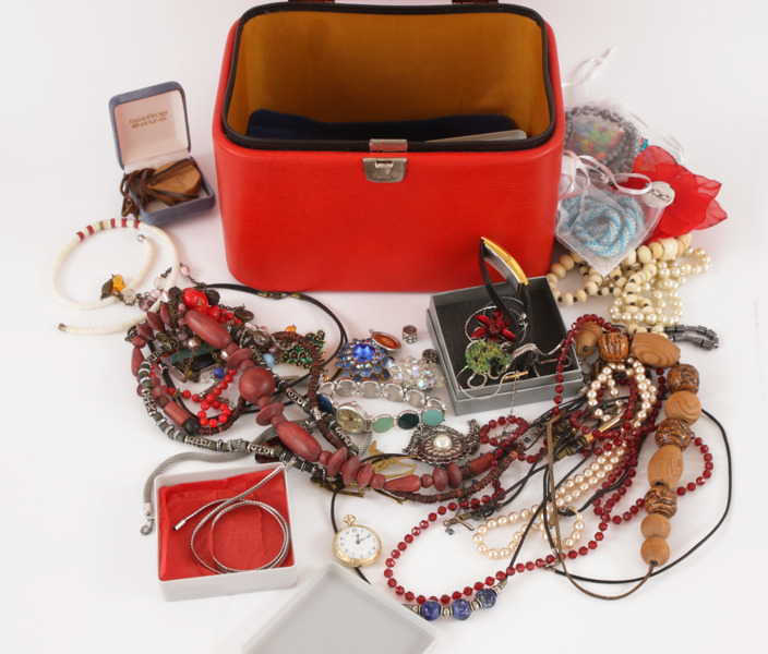 Parti bijouterier, bl.a. silver