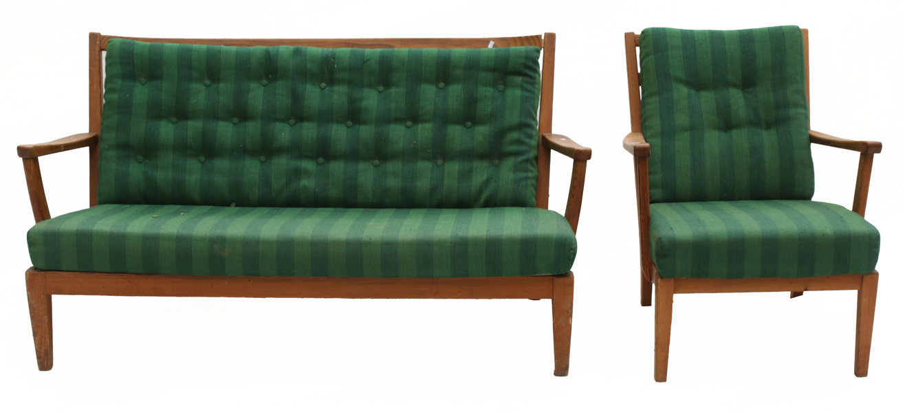 Soffa och fåtölj, "Stugan", Carl Malmsten