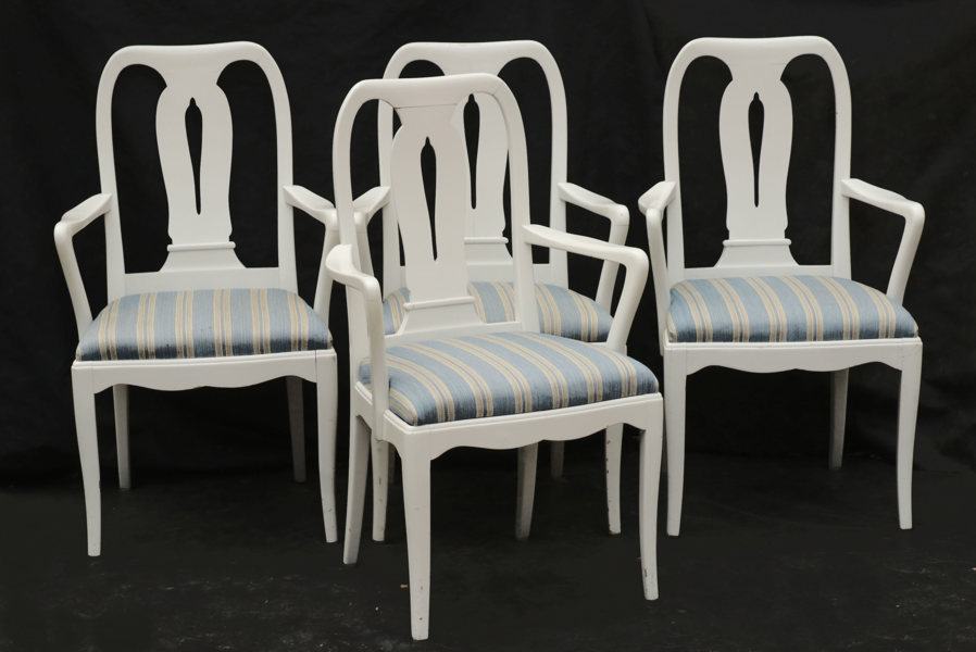 Karmstolar 4st, "Brunnsviken", Carl Malmsten