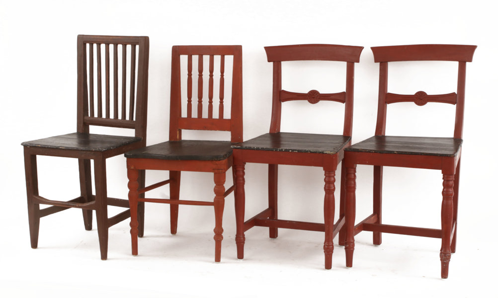 Stolar 4st, allmoge, 1800-tal