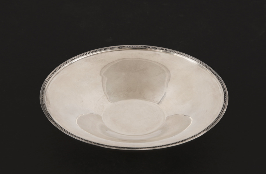 Skål i sterlingsilver, Atelier Borgila, Stockholm, 1949