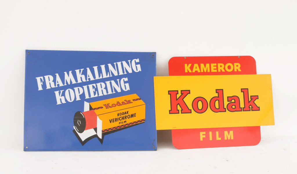 Reklamskyltar 2st, Kodak