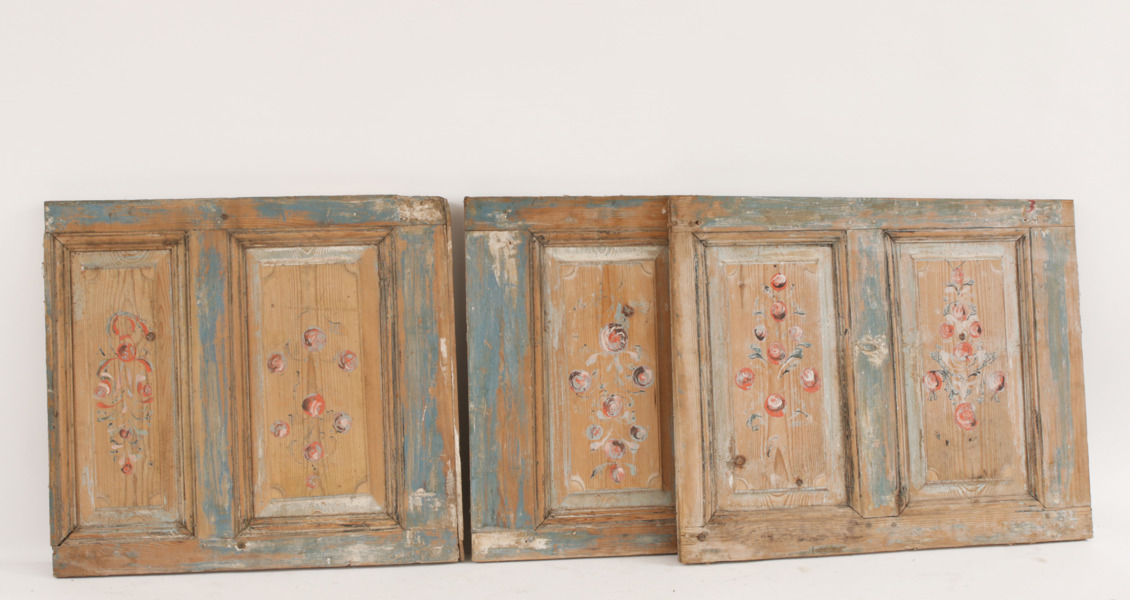 Paneler 3 delar, allmoge, 1800-tal