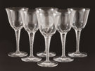 Rödvinsglas 6st, "Treves", Lalique, Frankrike
