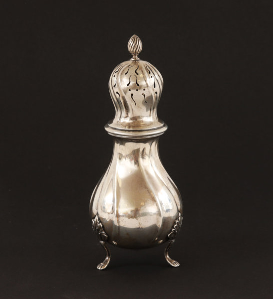 Sockerruska i silver, rokokostil, C.G.Hallberg, Stockholm