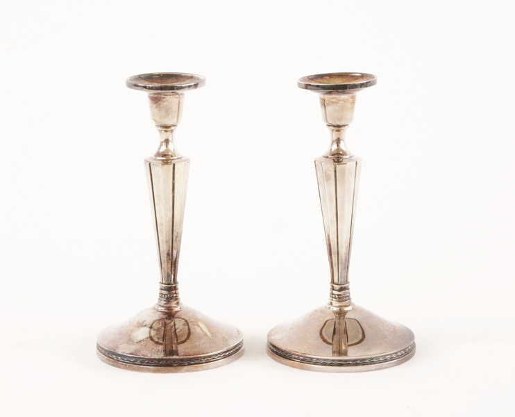 Ljusstakar ett par, silver, MGAB, 1964