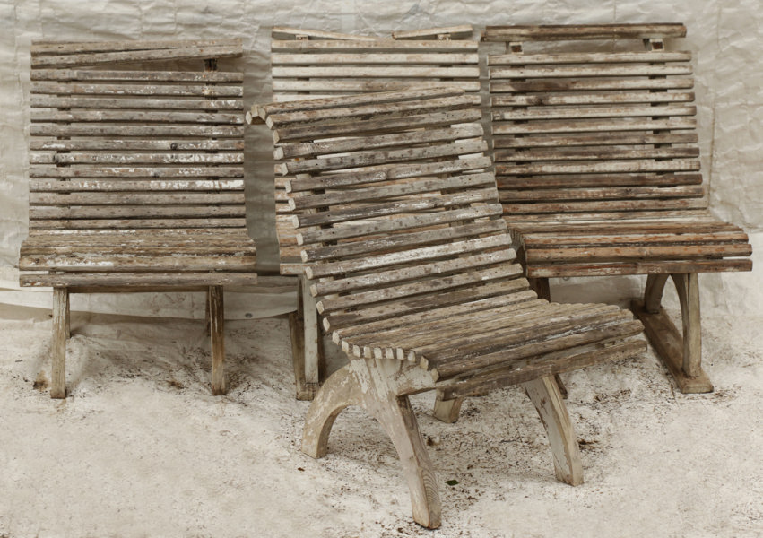 Trädgårdsstolar 4st, 1900-talets första hälft