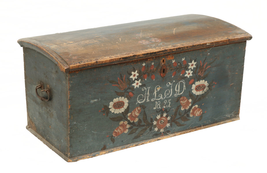 Kista, allmoge, södra Sverige, daterad 1825