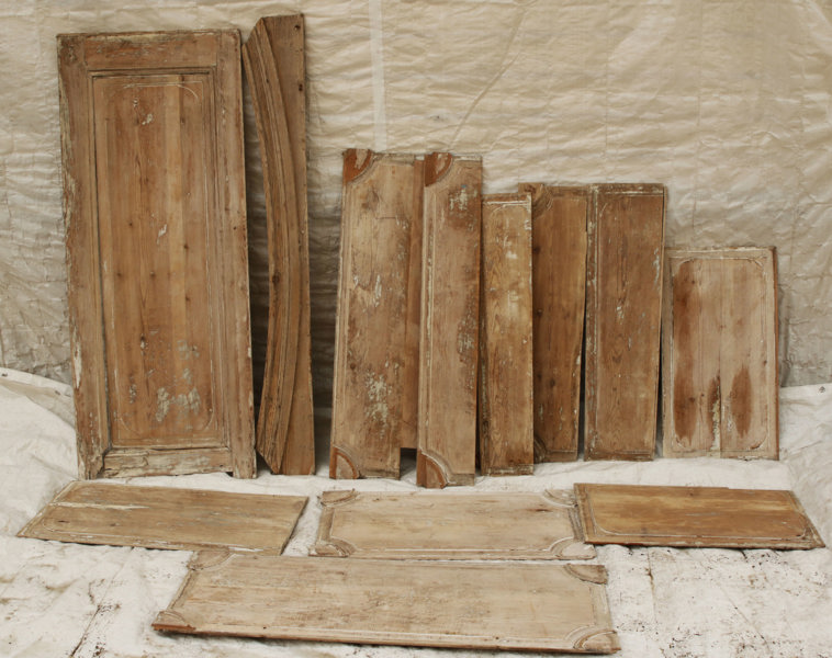 Paneldelar 13st, 17/1800-tal