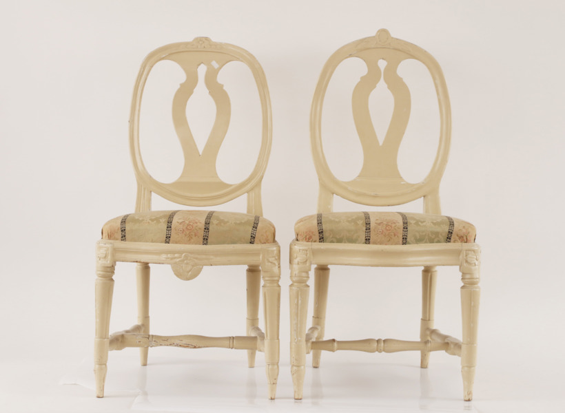 Stolar 2st, gustaviansk provinsarbeten, omkring år 1800