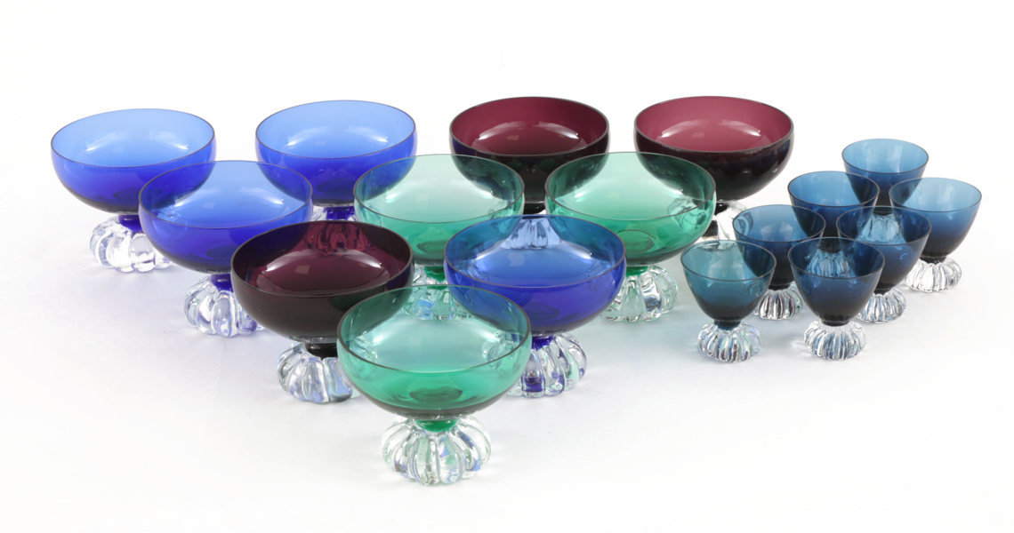 Dessertglas 10st samt likörglas 7st