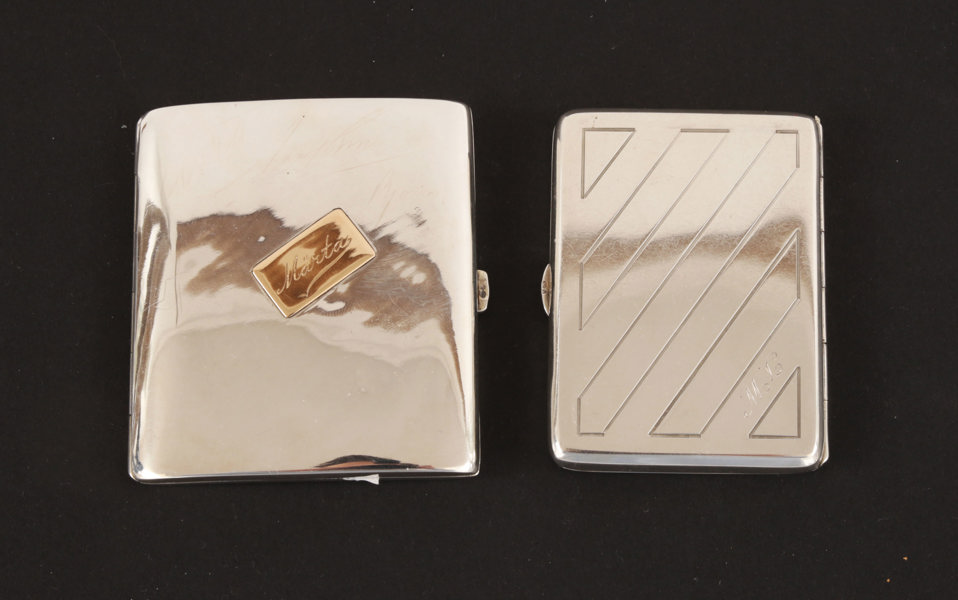 Cigarettetuier 2st, silver