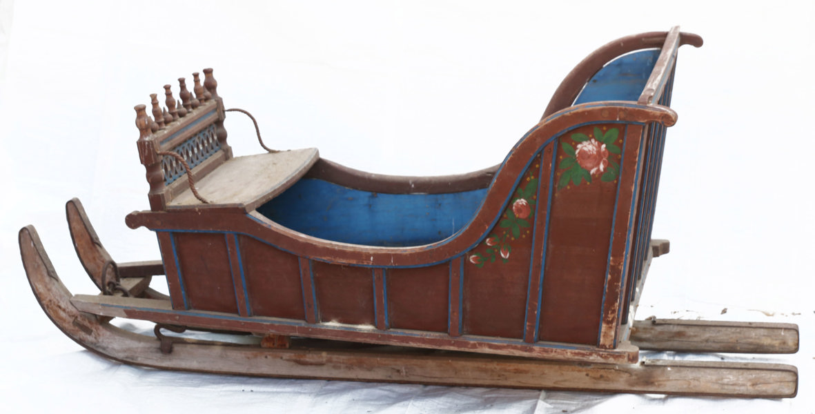 Släde, allmoge, Dalarna, daterad 1862