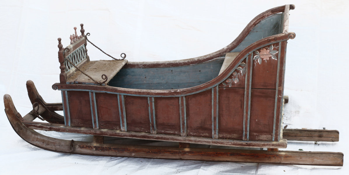 Släde, allmoge, Dalarna, daterad 1852