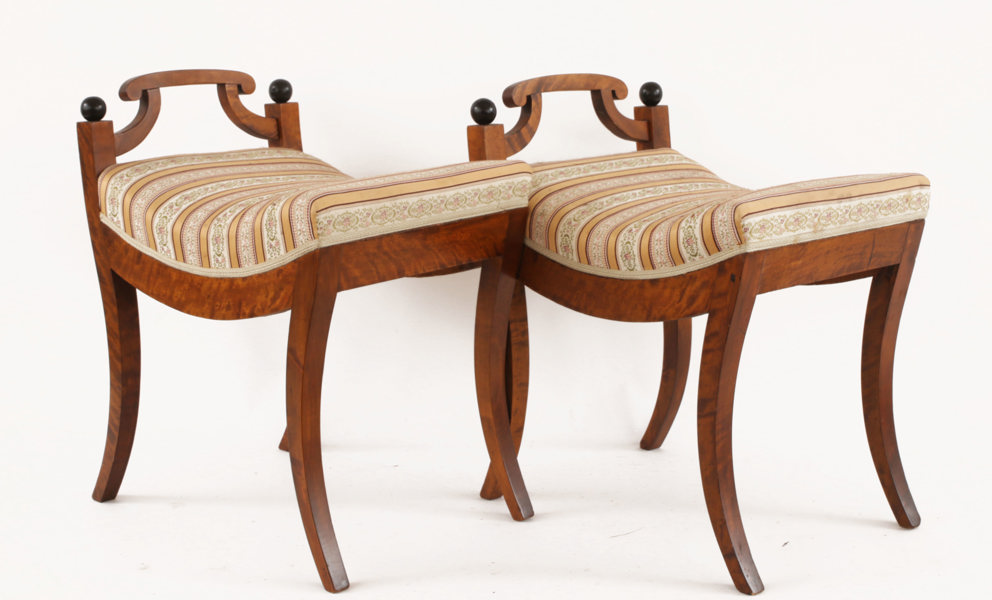 Taburetter ett par, Karl Johan, 1800-talets första hälft