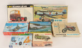 Byggsatser 7st, Heller, Airfix, m.m.