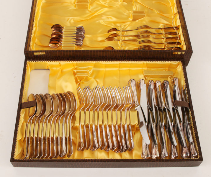 Bestickuppsättning i silver, "Symfoni", Mema