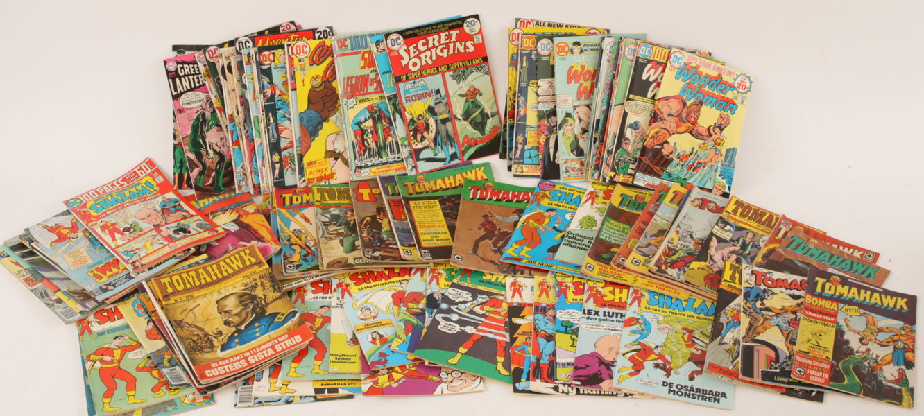 Parti serietidningar, mestadels 1960/70-tal