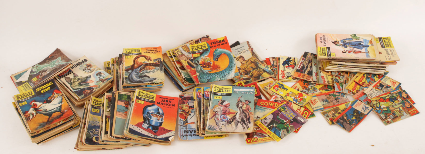 Parti serietidningar, bl.a. 1950/60-tal