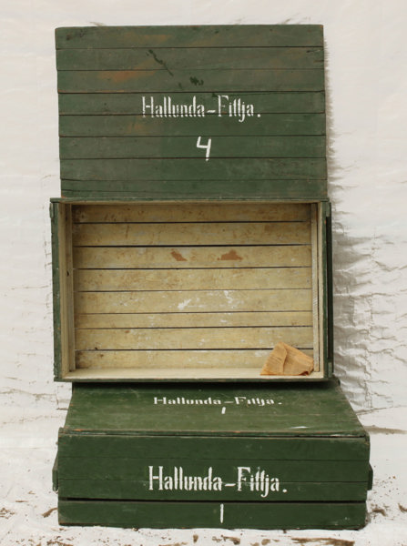 Trälådor med lock 2st, 1900-tal