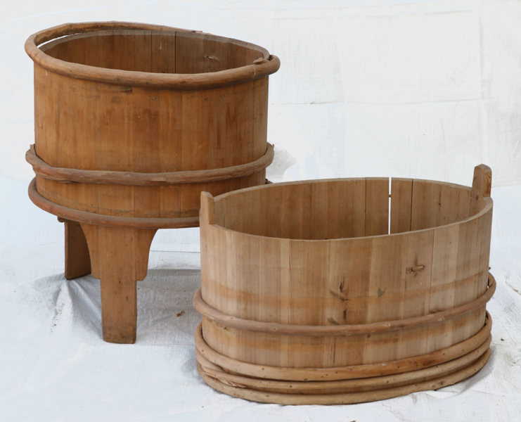 Laggade tunnor 2st, allmoge, 1800-tal