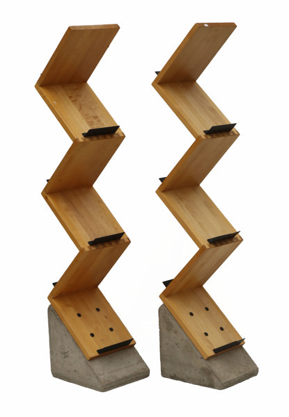 Tidskriftshyllor ett par, "Zink", Jonas Bohlin för Källemo