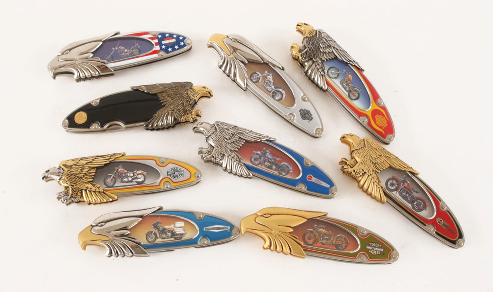 Fällknivar 11st, Harley Davidson, Franklin Mint