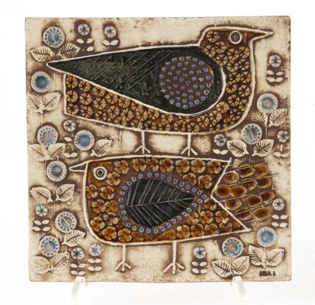 Väggplakett, Lisa Larson för Gustavsberg